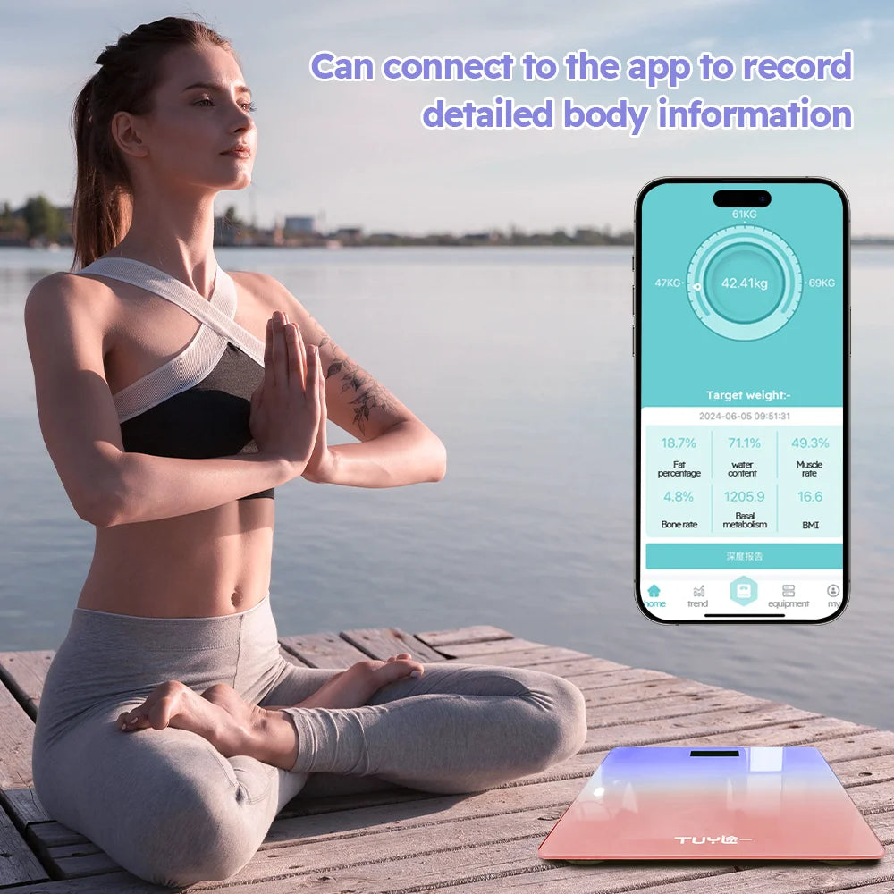 Weight Scale Professional Fat Smart Body Fat Scale LED Special Electronic Body Fat Scale for Multiple People in The Family