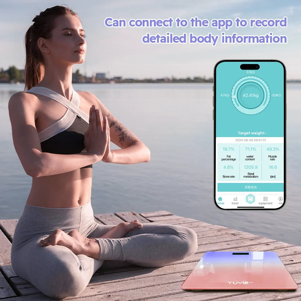 Weight Scale Professional Fat Smart Body Fat Scale LED Special Electronic Body Fat Scale for Multiple People in The Family